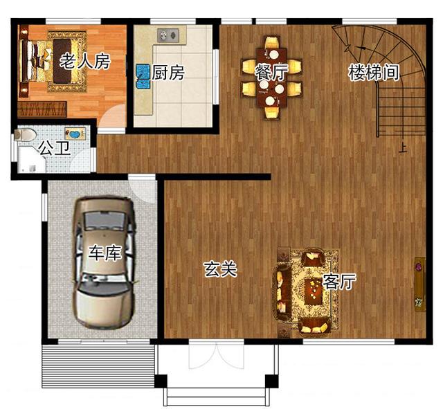 新中式四層復(fù)式別墅設(shè)計(jì)圖，造價(jià)55萬，能最大需要的滿足生活需要