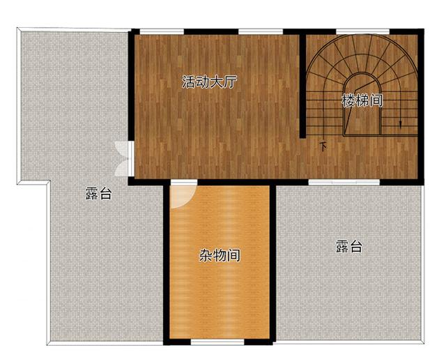 新中式四層復(fù)式別墅設(shè)計(jì)圖，造價(jià)55萬，能最大需要的滿足生活需要