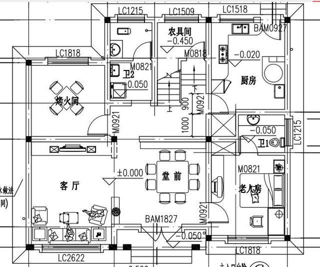 三層農(nóng)村自建房，12×11米，布局緊湊，空間利用率高，造價(jià)30萬(wàn)