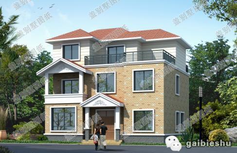 三層農(nóng)村自建房，12×11米，布局緊湊，空間利用率高，造價(jià)30萬(wàn)