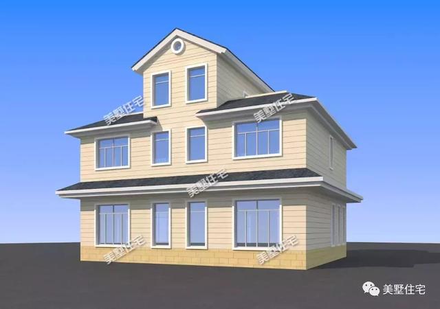 三層歐式別墅設計圖，造型簡約卻氣質獨特，室外帶涼亭，創(chuàng)造出讓您享受鄉(xiāng)間美好時光的理想居所