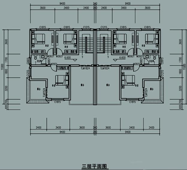三層兄弟雙拼農(nóng)村自建房，左右對(duì)稱，戶型合理，四平八穩(wěn)，穩(wěn)重大氣，農(nóng)村建房必選