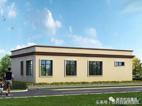 一層農(nóng)村平房別墅設(shè)計圖，建一棟一層別墅，造價又低，又能改善父母的住房環(huán)境