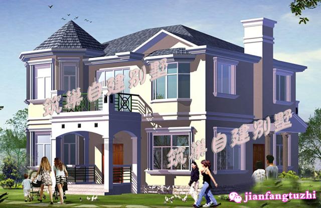 2款農(nóng)村別墅設(shè)計(jì)圖紙，房子洋氣，一款帶羅馬柱，一款不帶，你喜歡哪款