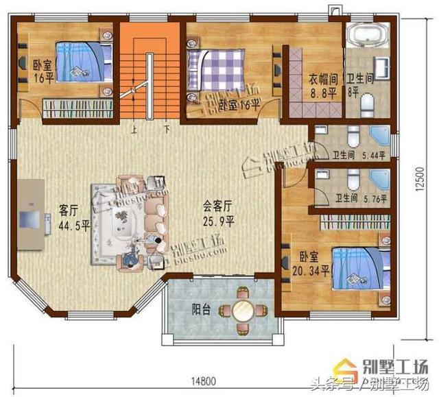 農(nóng)村自建三層歐式別墅施工設(shè)計圖，線條感強(qiáng)，外型經(jīng)久耐看