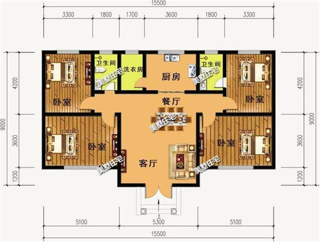 三款農(nóng)村一層別墅設(shè)計(jì)圖，適合當(dāng)養(yǎng)老房