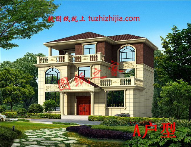 經(jīng)典農(nóng)村三層樓房設(shè)計(jì)圖，各種尺寸，各種戶型供您選擇