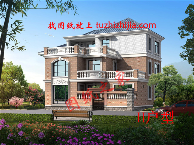 經(jīng)典農(nóng)村三層樓房設(shè)計(jì)圖，各種尺寸，各種戶型供您選擇