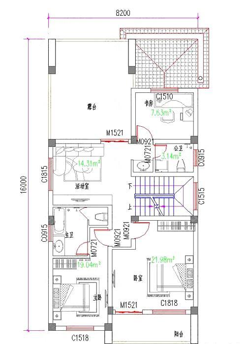 經(jīng)典三層地中海風(fēng)別墅設(shè)計圖，美感十足，占地120平，造價30萬。