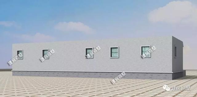 一層平屋頂農(nóng)村自建房，造型簡單施工容易，布局方便實用，主體造價只要18萬。