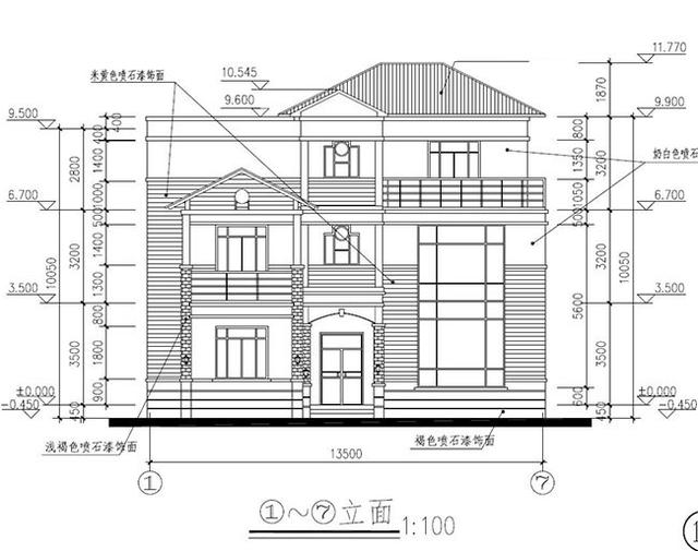 三層復(fù)式別墅設(shè)計(jì)圖，帶露臺(tái)，外觀時(shí)尚大方，造價(jià)30萬(wàn)。