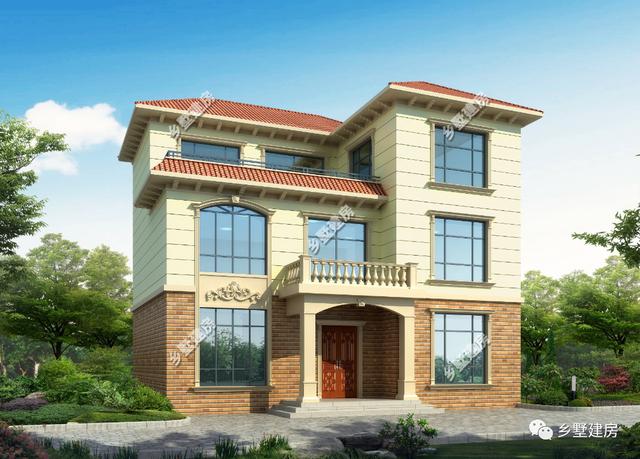 三層農(nóng)村小別墅設(shè)計(jì)圖，堂屋加大露臺的搭配，讓我也就看了十幾遍，你們喜歡這樣的別墅嗎？