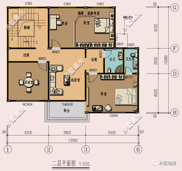 三層農(nóng)村小別墅設(shè)計(jì)圖，堂屋加大露臺的搭配，讓我也就看了十幾遍，你們喜歡這樣的別墅嗎？
