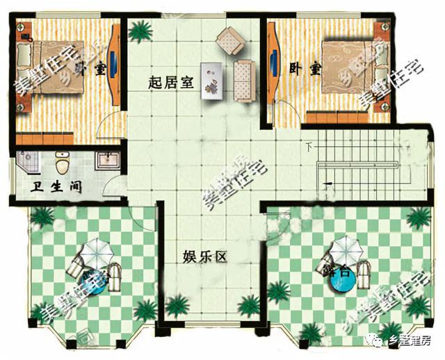 三層農(nóng)村小別墅設(shè)計(jì)圖，堂屋加大露臺的搭配，讓我也就看了十幾遍，你們喜歡這樣的別墅嗎？