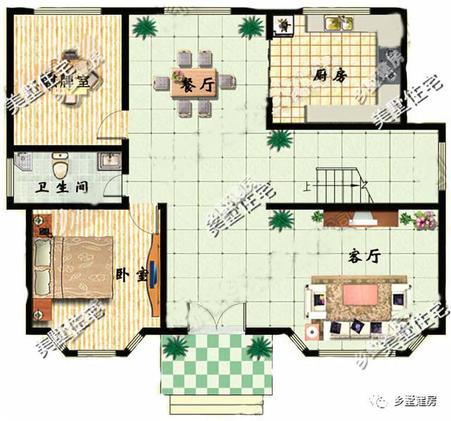 三層農(nóng)村小別墅設(shè)計(jì)圖，堂屋加大露臺的搭配，讓我也就看了十幾遍，你們喜歡這樣的別墅嗎？