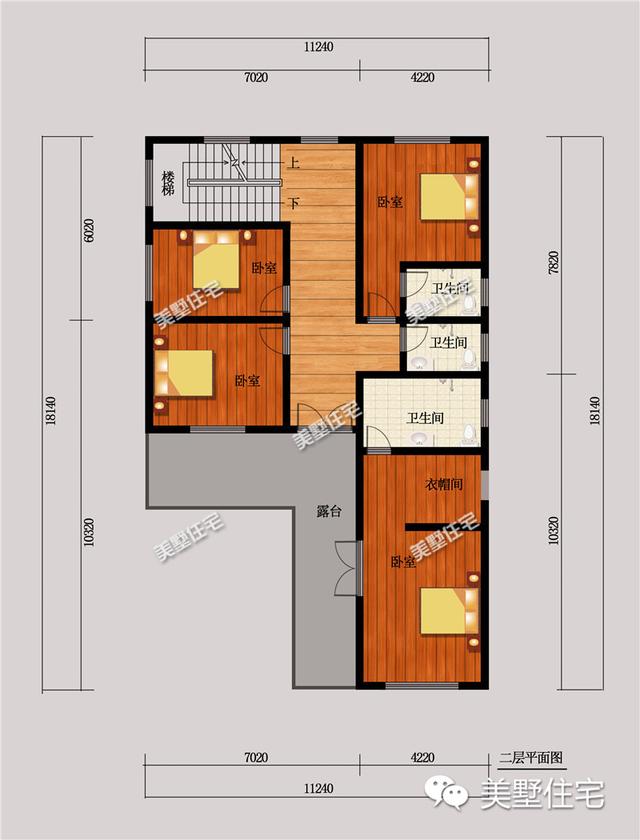 中式二層別墅設(shè)計(jì)圖，開(kāi)間小進(jìn)深大，帶地下酒窖，主體造價(jià)55萬(wàn)左右