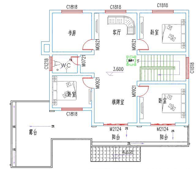 2款二層農(nóng)村小別墅設(shè)計(jì)圖，造價(jià)不高，適合普通農(nóng)村家庭建造