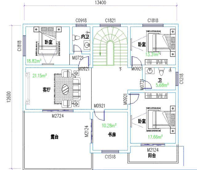 2款二層農(nóng)村小別墅設(shè)計(jì)圖，造價(jià)不高，適合普通農(nóng)村家庭建造