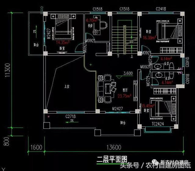 4款農(nóng)村建房別墅設(shè)計圖，帶獨立廚房和堂屋，符合農(nóng)村的生活習(xí)慣
