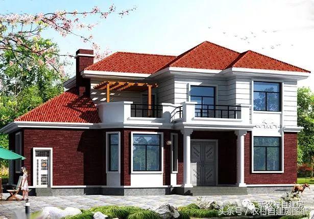 4款農(nóng)村建房別墅設(shè)計圖，帶獨立廚房和堂屋，符合農(nóng)村的生活習(xí)慣