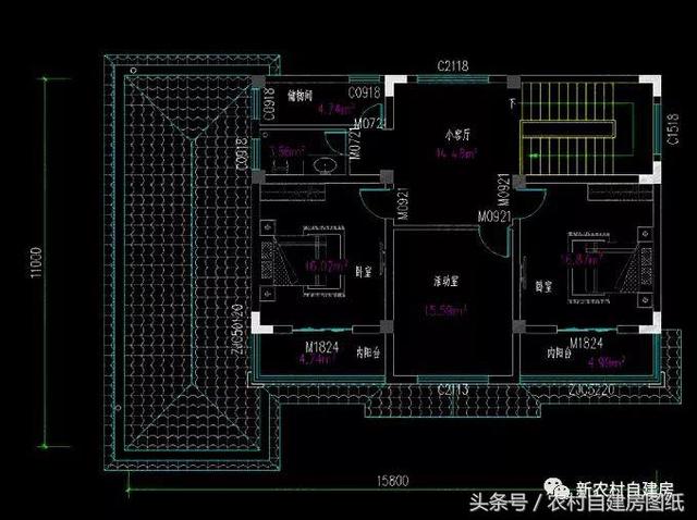 4款農(nóng)村建房別墅設(shè)計圖，帶獨立廚房和堂屋，符合農(nóng)村的生活習(xí)慣