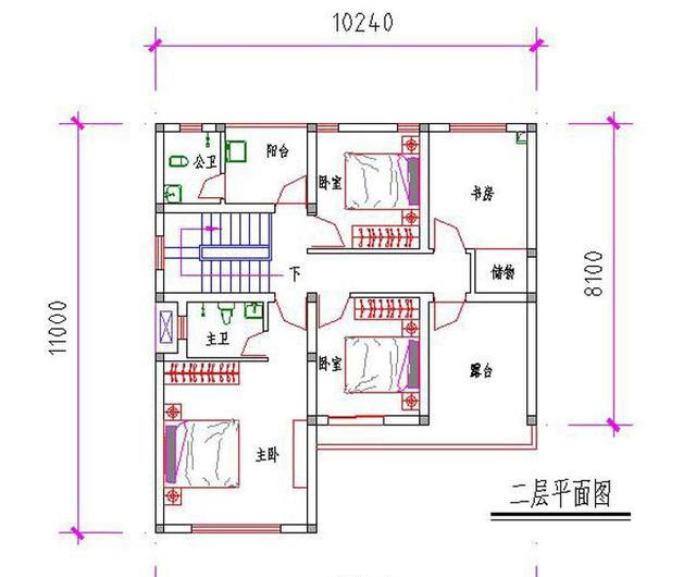 一款中式一款徽派風格二層農(nóng)村自建房設(shè)計圖，均帶有古典韻味，很中國風