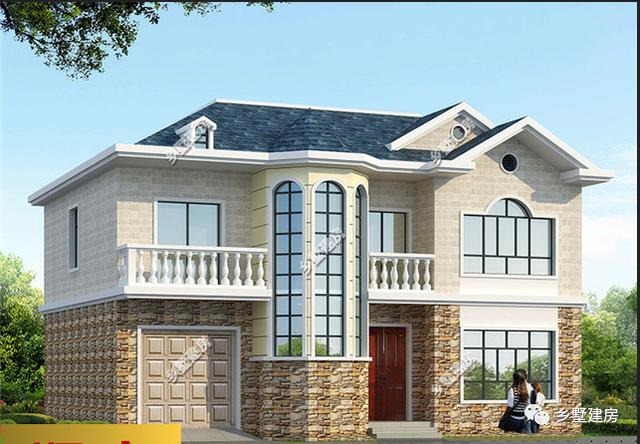 今日推薦農(nóng)村別墅設(shè)計圖，用在城里買房交首付的錢不如在農(nóng)村建個別墅，既氣派又實用