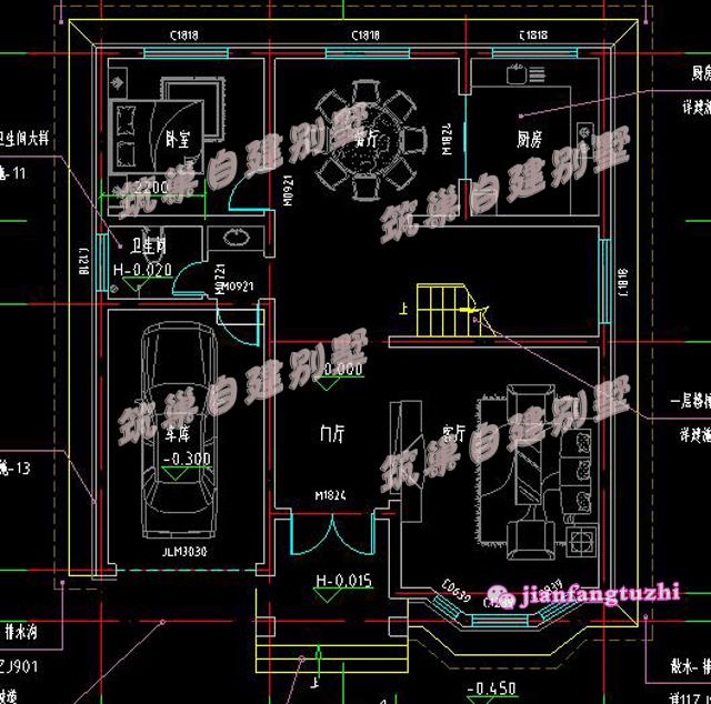 二層帶露臺斜屋頂農(nóng)村別墅設(shè)計圖 ，25萬就能建，環(huán)境舒適愜意