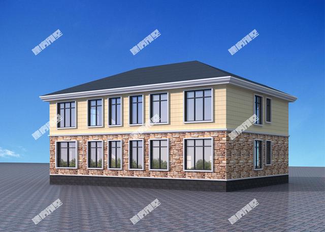 一款經(jīng)典實用的雙拼別墅，適合家里有兩兄弟的家庭建