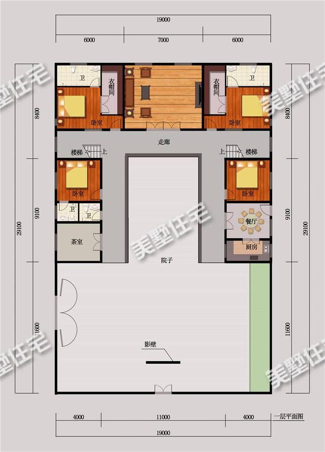 農(nóng)村中式合院別墅設(shè)計圖，將中國建筑的古典美展現(xiàn)的淋漓盡致，中式才是國人的最愛！
