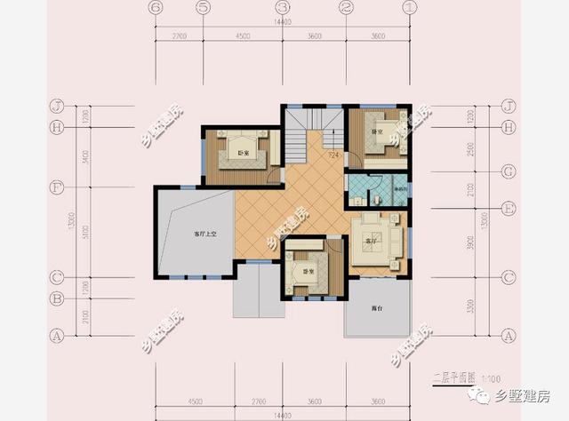 二層農(nóng)村自建房別墅設計圖，具有現(xiàn)代感，外觀不易過時