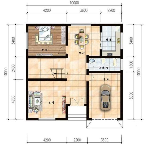 二層農村小別墅設計圖，戶型時尚，符合農村環(huán)境