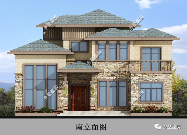 一款新中式別墅設(shè)計(jì)圖，現(xiàn)在都流行回農(nóng)村建房了，心動的話就趕緊回村建房吧