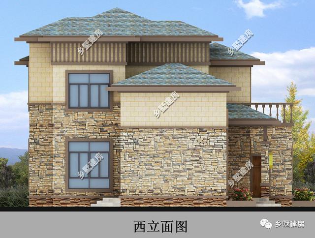 一款新中式別墅設(shè)計(jì)圖，現(xiàn)在都流行回農(nóng)村建房了，心動的話就趕緊回村建房吧