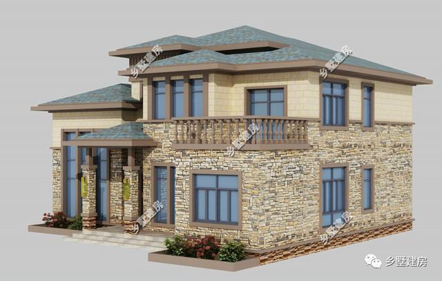 一款新中式別墅設(shè)計(jì)圖，現(xiàn)在都流行回農(nóng)村建房了，心動的話就趕緊回村建房吧