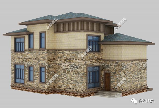 一款新中式別墅設(shè)計(jì)圖，現(xiàn)在都流行回農(nóng)村建房了，心動的話就趕緊回村建房吧