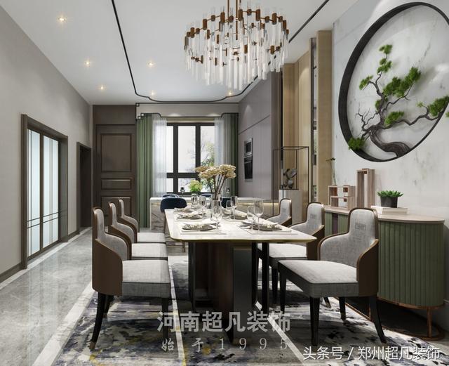 摩登東方風(fēng)格別墅裝修，用西方的表現(xiàn)技法來展現(xiàn)摩登東方的時尚和時代感！