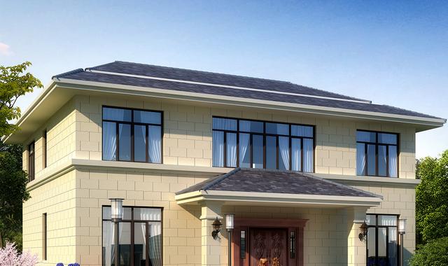 歐式別墅設(shè)計圖，一款別墅，設(shè)計了兩種外觀，喜歡哪種就建哪種