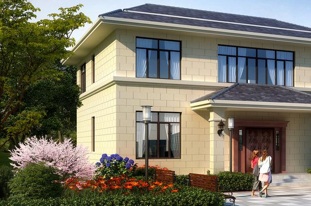 歐式別墅設(shè)計圖，一款別墅，設(shè)計了兩種外觀，喜歡哪種就建哪種