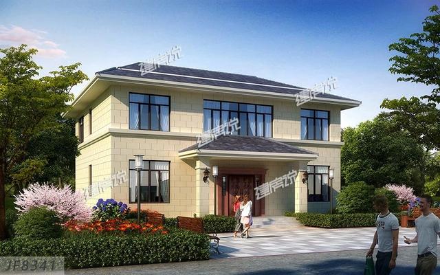 歐式別墅設(shè)計圖，一款別墅，設(shè)計了兩種外觀，喜歡哪種就建哪種