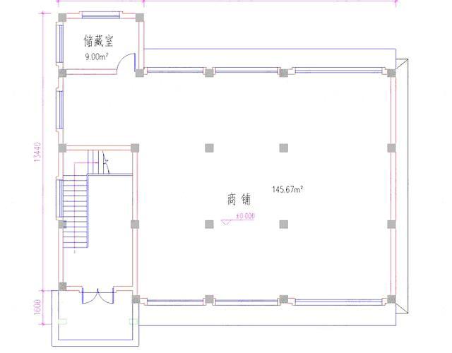 三層帶商鋪新農(nóng)村自建房設(shè)計(jì)圖，55萬造價(jià)，商住兩用