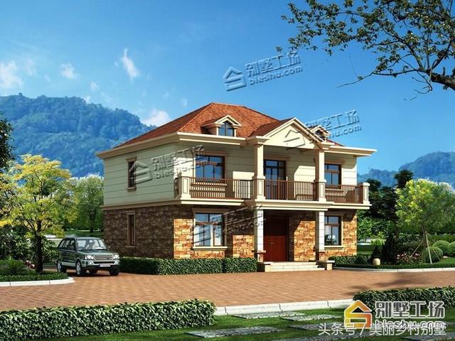 開間大的農(nóng)村二層別墅設(shè)計(jì)圖，21萬經(jīng)濟(jì)造價(jià)，看上去更大氣美觀