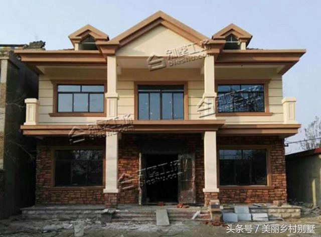 開間大的農(nóng)村二層別墅設(shè)計(jì)圖，21萬經(jīng)濟(jì)造價(jià)，看上去更大氣美觀