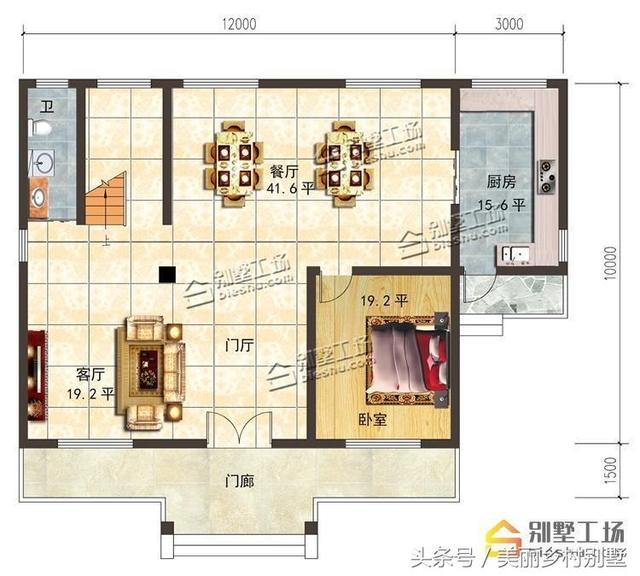 開間大的農(nóng)村二層別墅設(shè)計(jì)圖，21萬經(jīng)濟(jì)造價(jià)，看上去更大氣美觀