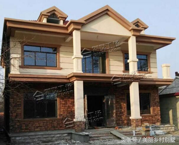 開間大的農(nóng)村二層別墅設(shè)計(jì)圖，21萬經(jīng)濟(jì)造價(jià)，看上去更大氣美觀