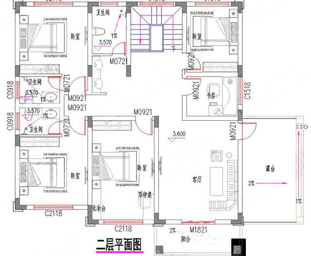 3款二層農(nóng)村自建房設(shè)計(jì)圖，主體造價(jià)30萬，每一款的設(shè)計(jì)都獨(dú)具特色