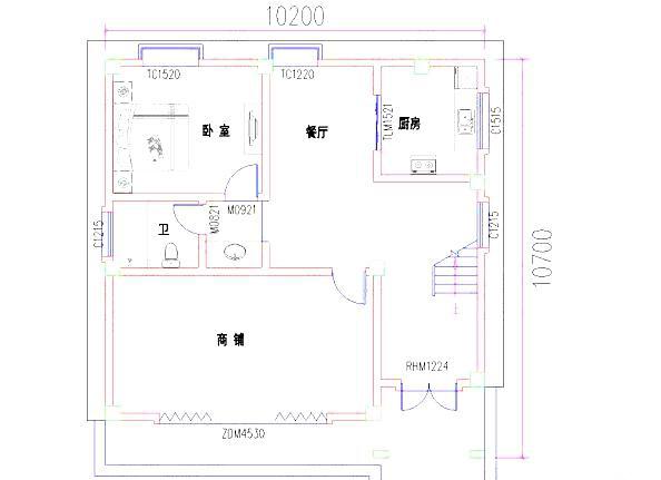 2款帶商鋪門面三層自建房設計圖，這種戶型自己經(jīng)營或者出租均可，是一種特別實用的戶型