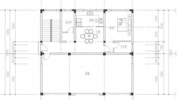 2款帶商鋪門面三層自建房設計圖，這種戶型自己經(jīng)營或者出租均可，是一種特別實用的戶型