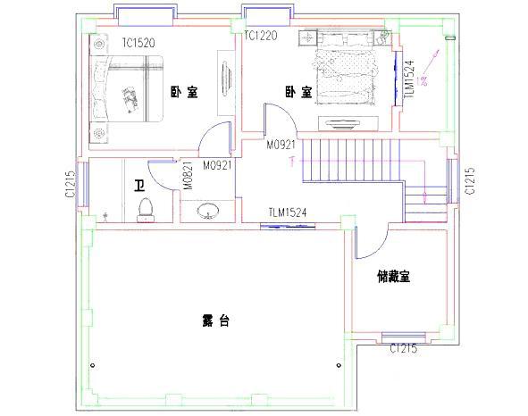 2款帶商鋪門面三層自建房設計圖，這種戶型自己經(jīng)營或者出租均可，是一種特別實用的戶型