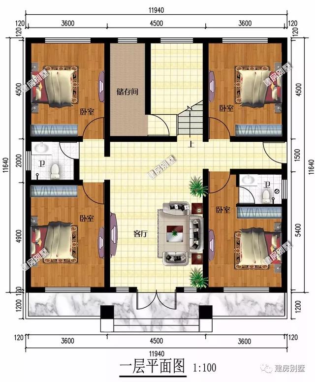 兩棟農(nóng)村的別墅設(shè)計圖，屋型美觀，經(jīng)濟適用